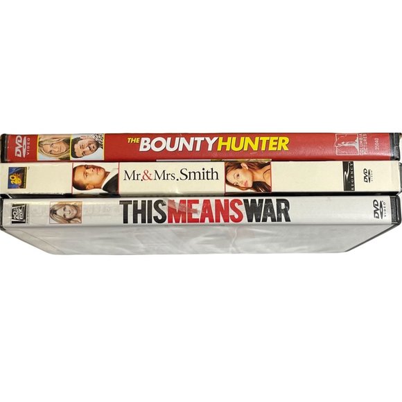 Various Other - DVDs Action Romance Lot of 3 PG 13 Jennifer Aniston Brad Pitt Reese Witherspoon